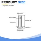 6pcs 5 16  X 1  Single Hole Clevis Pins 304 Stainless Steel Flat Head Pins