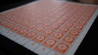 Full Mint Sheet 0f 100 Third Reich Stamps 1942-1944 Orange Swastika