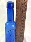 Rare Cobalt Johnstown Pa  dr Ga Zimmerman s Easy To Take Castor Oil  Med Bottle