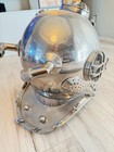 Silver Scuba Divers Diving Helmet Us Navy Chrome Mark Iv Deep Sea Marine Diver