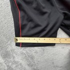 Puma Shorts Youth 6 Black Mesh Athletic Gym Training Elastic Waist Red Trim