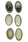 6 Vintage Celluloid Pocket Mirrors Set  1