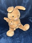 Russ - 12    Brown Bunny Rabbit Holding Plush Baby Bunny  Stuffed Animal  Toy Doll