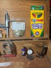 Vintage Junk Drawer Mixed Lot Lighters Knives Tools Watch Sunglasses Etc  L096