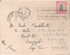 1950 South Africa Cover To Oranjezicht   Cocktail Party Invite Redirected To Uk