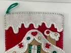 Bucilla 18    Felt Christmas Stocking    gingerbread House    85102 Completed finished
