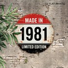 Vintage 1981 Limited Edition Aluminum Tin Metal Signs Home D  cor 8x8 