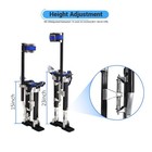 Gesexi 15-23 Drywall Stilts Aluminum Tool Adjustable For Painters Walking