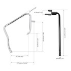 Saddlebag Bracket Guard Crash Bar Fit For Harley Cvo Road Glide