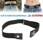 Men Women Buckle-free Elastic Invisible Waist Belt For Jeans No Bulge Hassle