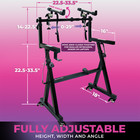 2-tier Rolling Z-style Piano Stand W  Wheels   adjustable For 54   88 Key Keyboards