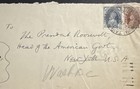 Cover To President Roosevelt From World Peace League India 1940
