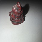 Vintage Antique Asian Chinese Japanese Carved Wood Buddha Monk Netsuke Figurine