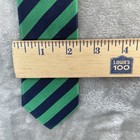 J Crew Tie Boys Crewcuts Green Stripe Youth Kids Suit Wedding Neck Tie Silk