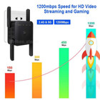 1200mbps Wireless Wifi Extender 2 4g 5g Repeater Signal Super Booster Dual Band