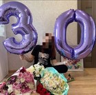 Number Balloons Birthday Purple 32    Helium Giant Foil Large Birthday Age Party