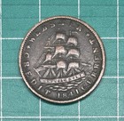 1841 Daniel Webster Ht-17 Credit Current Hard Times Token Sailing Ship