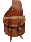 Classic Look Leather Horse Western Saddle Bag With Attractive Tooling Free Ship