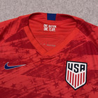 Nike Team Usa Soccer Jersey Men s Large Red 2019 2020 Away Kit Aj4355