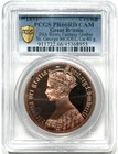 1851 Dated Great Britain Gothic St  George Copper Crown 40 Gram Pcgs Pf 66 Cameo