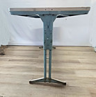 Vintage Adjustable Height Desk Cast Iron Legs Industrial Style