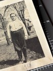 1910s Big Heavy Boy Overweight Child Unusual Antique Snapshot Photo