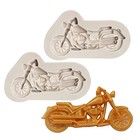 Motorcycle Fondant Molds Silicone  2 Packs Motorcyle Chocolate Mold For Diy