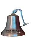 Large Nautical Ship s Boat Bell 11  Solid Brass Marine Maritime Wall Decor Gift