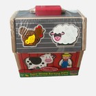 Melissa And Doug Wooden Take Along Sorting Barn - 11 Pieces - New