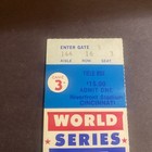 1975 World Series Field Box Ticket Stub Game 3 Riverfront Stadium Cincinnati