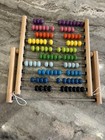 Ikea 100 Wood Bead Abacus Wooden Educational Toy Table Top Math Counting - Used