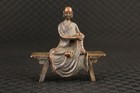 Chinese Asian Tibet Bronze Hand Carved Buddha Blessing Statue Figure