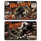 Gothic Halloween Kitchen Rugs Set Of 2  Spooky Halloween Spooky Skeleton