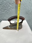 Antique Cast Iron Sad Iron Detachable Wood Handle Charleroi Pa Pat May 28 1895