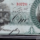 Nj Bank New Brunswick  1 Obsolete Note 1800s Train Vignette Au 