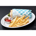 G e t  Grease-resistant Food Basket Liners  Blue Checker  12  X 12   1000