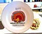 Disney Pottery Barn Snoopy Holiday Plate Thanksgiving Party School Peanuts Kid -