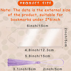 100 Pieces 2 X 6 Clear Plastic Bookmark Sleeves With Tassels Vinyl Photobooth Bo