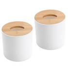 2pcs Toilet Holder Paper Towel Dispenser Cover Tissue Organizer Box
