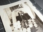 1930 s Dead Man  2 Coffin Post Mortem Open Casket Macabre Vintage Snapshot Photo