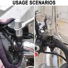 2pcs Motorcycle Mirrors Mounts  7 8  Handlebar Mirror Mount Clamp Adaptor 10mm