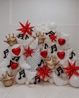 26inch Red Star Balloons 3pcs  New Year Christmas Party Decor