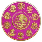 2024 Mexico Libertad 1 Oz Silver Coin Pink Sapphire   Mother Of Pearl Edition