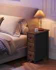 Narrow Dresser With 3 Fabric Drawers  Slim Dresser Chest Of Drawers  Skinny 