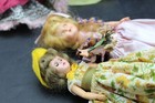 Vintage Hard Plastic Dolls Sleepy Eyes And Moveable Arms