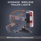 Upgraded Wireless Rechargeable Led Trailer Light Kit 7-pin Plug For Truck Rv Suv