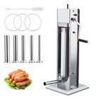 Sausage Meat Stuffer Manual 15lb 7l Stainless Steel Sausage Maker Filler Machine