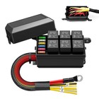Universal 12v 6 Ato Fuse Relay Box Block Waterproof Automotive W  Harness Marine