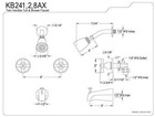 Kingston Brass Magellan Tub And Shower Faucet  Polished Brass  72 X 8 X 7 38----