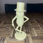 Planters Mr  Peanut Bank Tan Salt Pepper Plastic Figurines Made In Usa Lot Of 5
